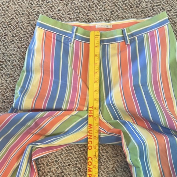 Jones New York Sport Colorful Striped Wide-Leg Capris. Y2K - Picture 6 of 12